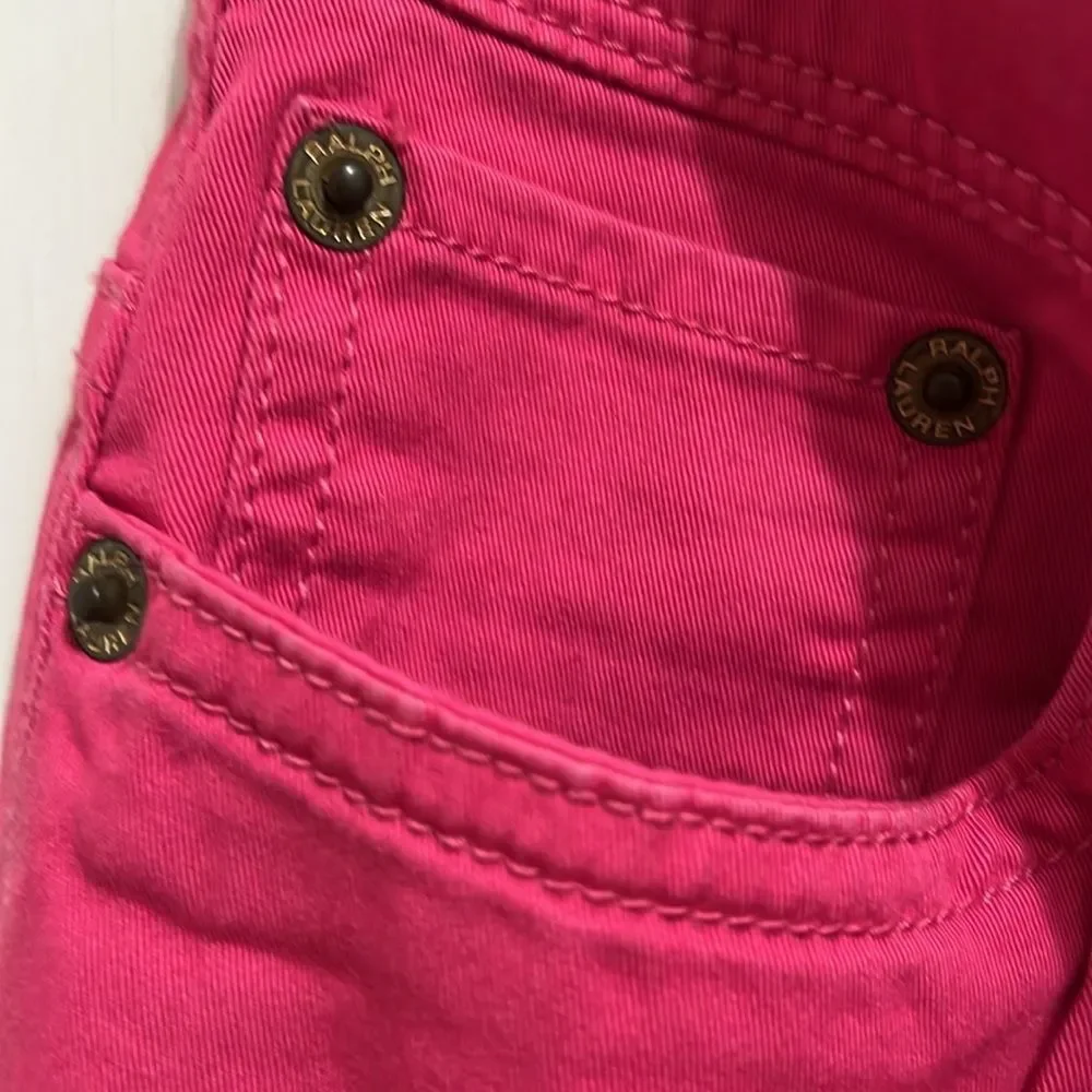 New w/o Tags- Girls 16 Ralph Lauren hot pink 98% cotton chinos perfect!